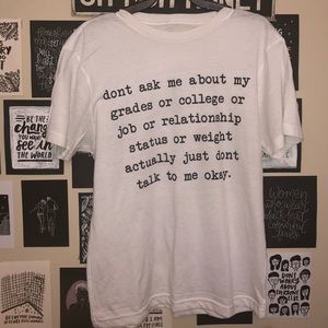 Urban outfitters quote tee